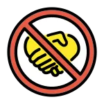 No Handshaking SVG Icon
